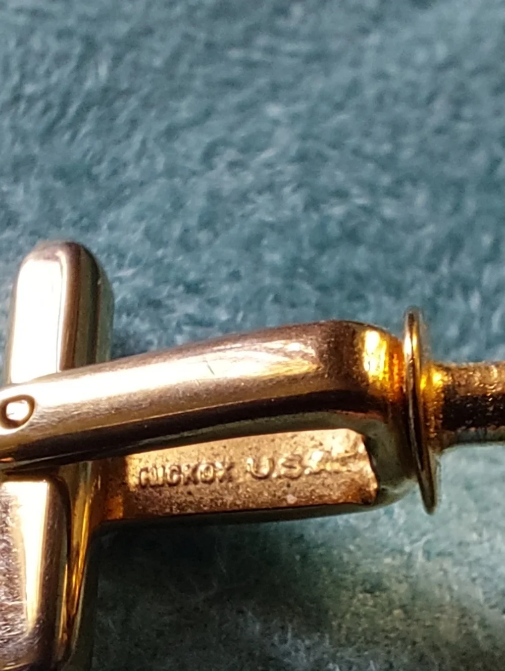 Freemason Cufflinks, Lot of Two Pairs, Brands Hickock & Foster Goldtone, Vintage